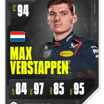 Max Verstappen driver card